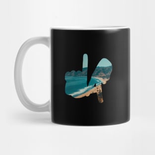 Medium LA Hands, Beach v2 Mug